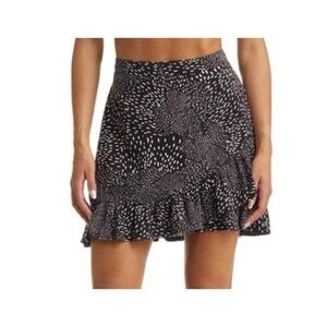 NWT Roxy A Tender Look Anthracite Love Ruffle Hem Skirt Size Medium/US 8